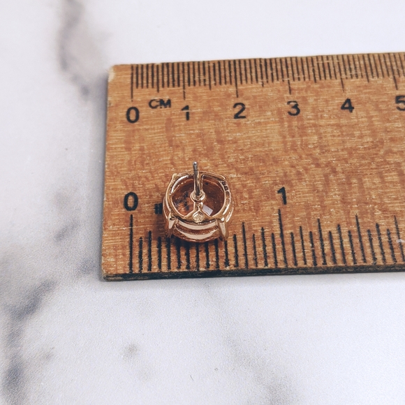 Kate spade peach & gold gumdrop post stud earrings - Picture 4 of 5